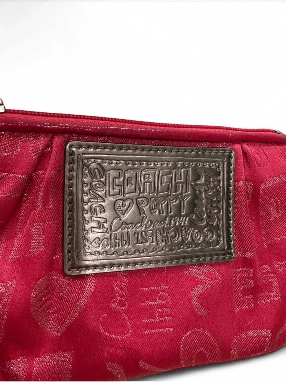 Coach Poppy Pink Wristlet